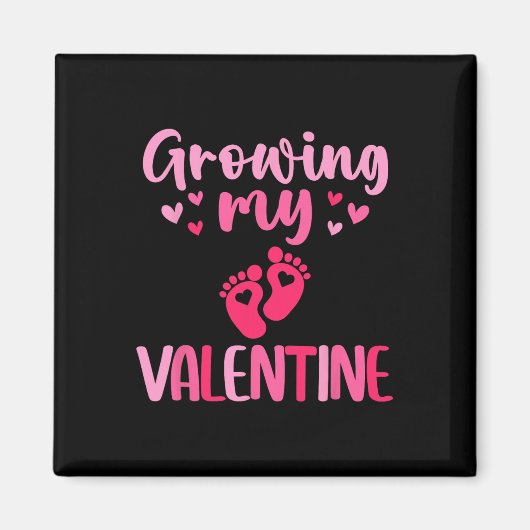 Aimant Déclaration de grossesse mignonne pour mon Valenti (Devant)