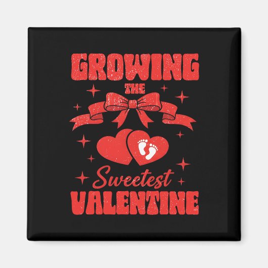 Aimant Déclaration de grossesse pour la Saint-Valentin Cr (Devant)