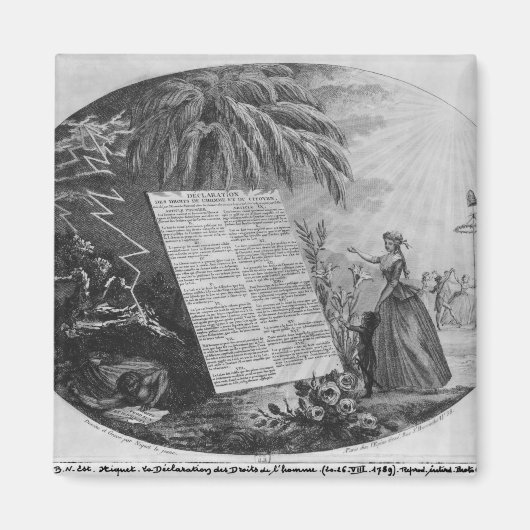 Aimant Déclaration des droits de l'homme (Devant)