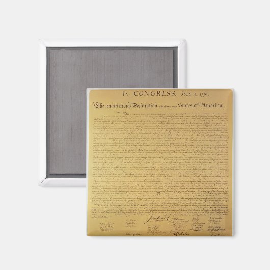 Aimant Déclaration d'indépendance (Recto/Verso)