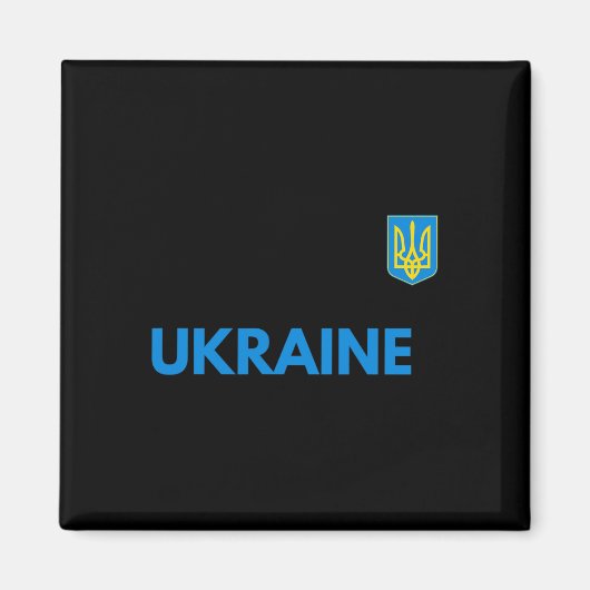Aimant Déclaration du trident ukrainien (Devant)
