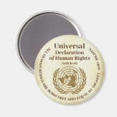 Aimant Déclaration universelle des droits de l'homme Arti (Recto/Verso)