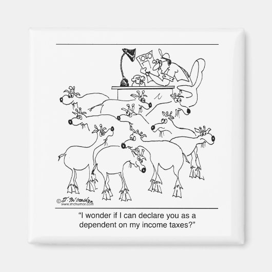 Aimant Déclarer les chèvres dépendantes (Devant)