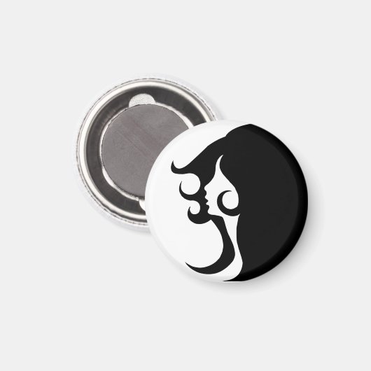 Aimant Deco mod woman (Recto/Verso)