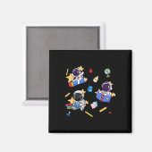 Aimant Décollage pour l'apprentissage Astronaute de rentr (Recto/Verso)