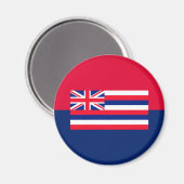 Aimant Décor design du drapeau de l'État d'Hawaii (Recto/Verso)