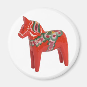 Aimant Décor scandinave suédois Dala Horse