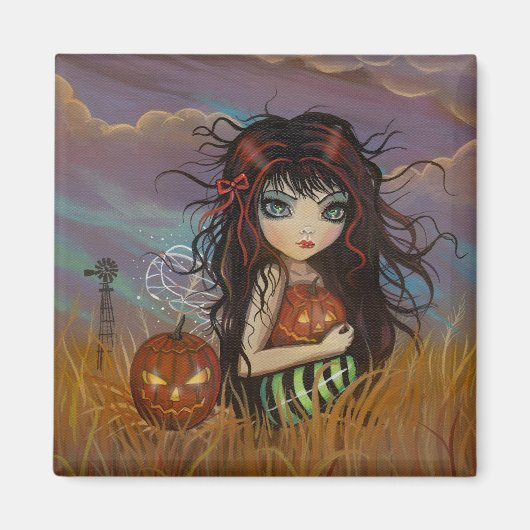 Aimant décoratif de fée d'Halloween (Devant)
