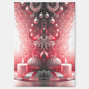 Aimant décoratif de Noël pour les fêtes de bougies