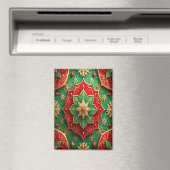 Aimant décoratif de Noël rouge vert (In Situ (Lave-vaisselle))