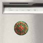 Aimant décoratif de Noël rouge vert (In Situ (Lave-vaisselle))