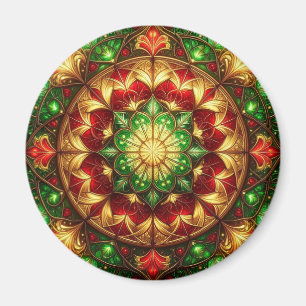 Aimant décoratif de Noël vert rouge pour les fêtes