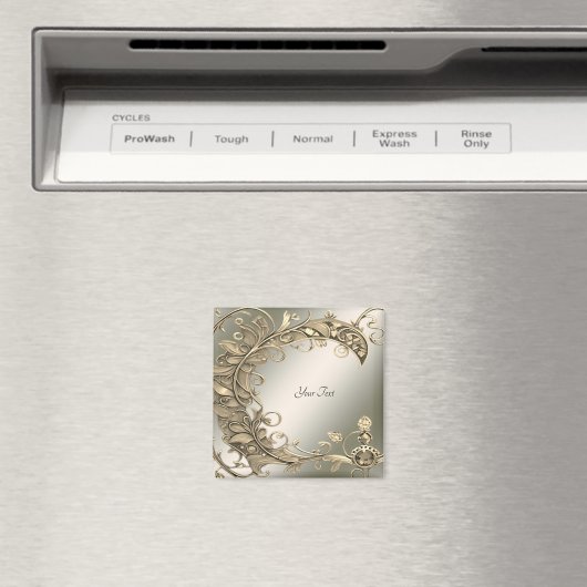 Aimant décoratif élégant moderne en or (In Situ (Lave-vaisselle))