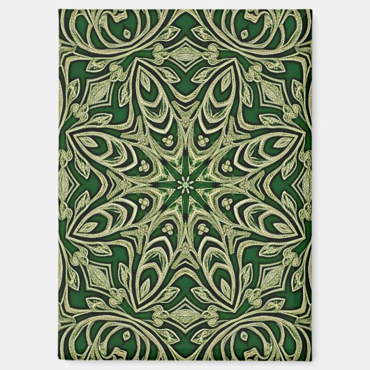 Aimant décoratif en or vert (Recto)