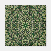 Aimant décoratif or vert (Devant)