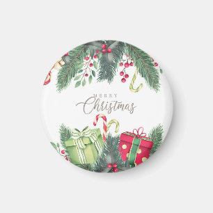Aimant Décoration de cadeaux de sapin de Noël