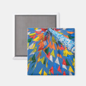 Aimant Décoration de drapeau triangulaire (Recto/Verso)