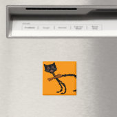 Aimant Décoration de Halloween Chat Noir Élastique (In Situ (Lave-vaisselle))