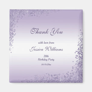 Aimant Décoration Parties scintillant violet parkly Anni