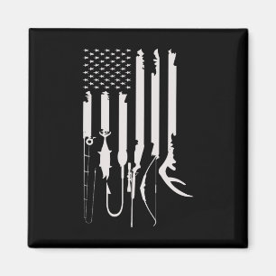 Aimant Décoration sur le thème américain drapeau USA chas
