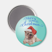 Aimant Décorations de Noël de Terrier Cairn (Recto/Verso)