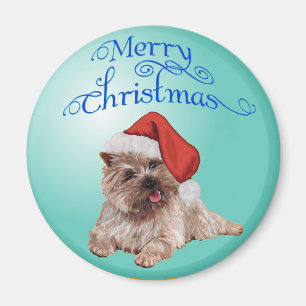 Aimant Décorations de Noël de Terrier Cairn