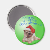 Aimant Décorations de Noël de Terrier Cairn (Recto/Verso)