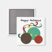 Aimant Décorations de Noël festives (Recto/Verso)