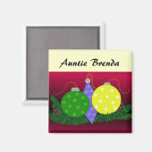 Aimant Décorations de Noël festives Porte-place (Recto/Verso)