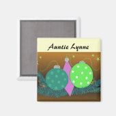 Aimant Décorations de Noël festives Porte-place (Recto/Verso)