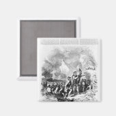 Aimant Découverte de l'Amérique par John et Sebastian (Recto/Verso)