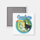 Aimant Découvrez le logo Aruba (Recto/Verso)