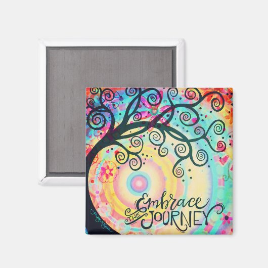 Aimant Découvrez l'inspiration du voyage (Recto/Verso)