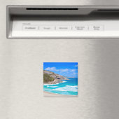 Aimant Deep Blue Ocean Waves Cliffs Blue Sky Photo (In Situ (Lave-vaisselle))