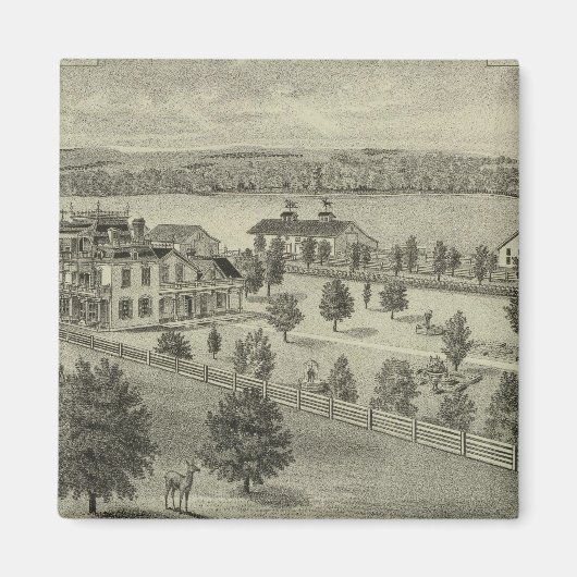 Aimant Deer Park Place Farm, Strong City, Kansas (Devant)