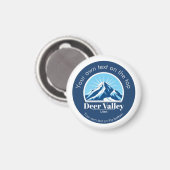 Aimant Deer Valley Utah ski area keepsake  (Recto/Verso)
