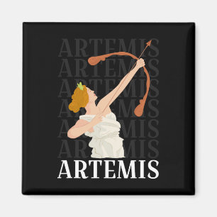 Aimant Déesse Artémis De La Chasse Et Mythe Grec De La Lu