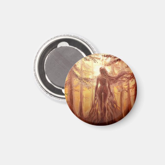 Aimant déesse de la forêt (Recto/Verso)