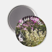 Aimant Déesse du jardin fleur jardin mignon (Recto/Verso)