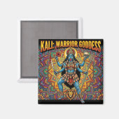 Aimant Déesse guerrière Kali (Recto/Verso)