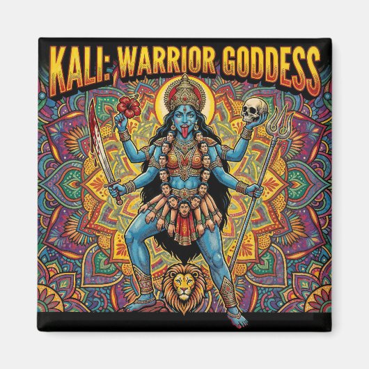 Aimant Déesse guerrière Kali (Devant)