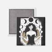 Aimant Déesse lunaire (Recto/Verso)