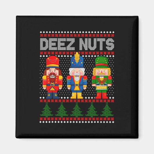 Aimant Deez Nuds Nutcracker Fun Vilain Noël (Devant)