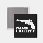 Aimant Défendre la liberté (Recto/Verso)