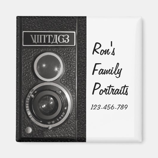 Aimant d'effet de caméra vintage (Devant)