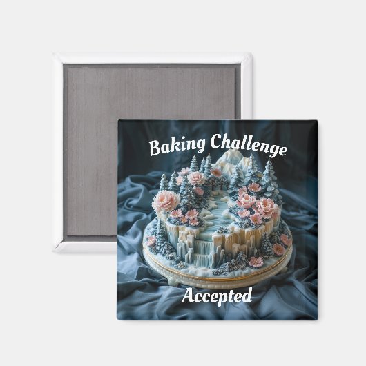 Aimant Défi de cuisson accepté (Recto/Verso)