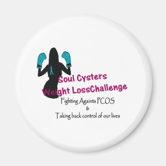 Aimant Défi de perte de poids des cysters de l'âme (Devant)