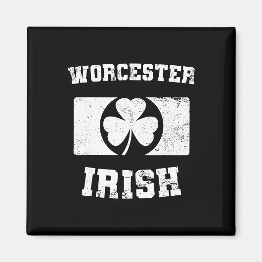 Aimant Défilé de la Saint-Patrick de Worcester Irish Desi (Devant)