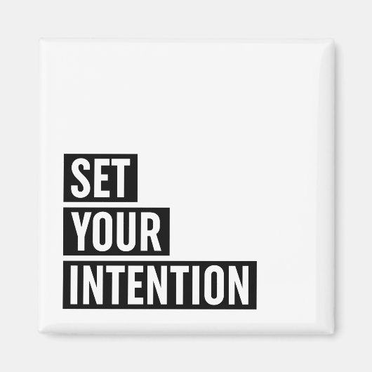 Aimant Définir la typographie de votre intention (Devant)