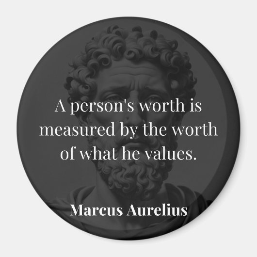 Aimant Définir une valeur : Marcus Aurelius sur les valeu (Devant)